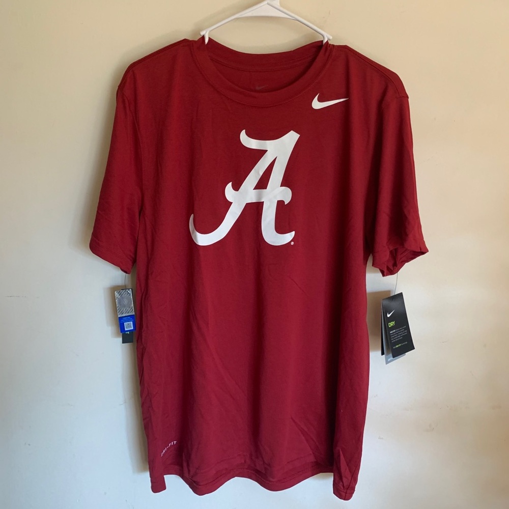 NWT Nike Alabama Crimson Tide Red Shirt Dri Fit L